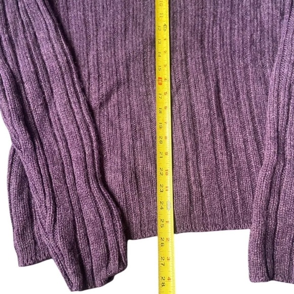 Vintage J Crew Wool Sweater Medium Men’s 90s Crewneck Gray Cable Knit Fisherman - Picture 5 of 6